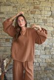 Santos Cushion Cotton Heathcliff Blouse Chestnut?
